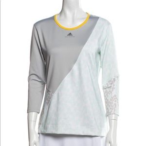 Stella McCartney for adidas coloblock pattern Crew Neck Top Small